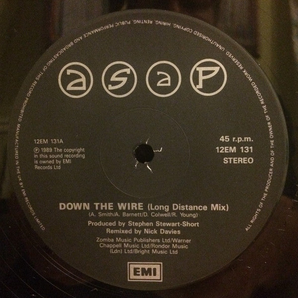 Adrian Smith And Project : Down The Wire (12")