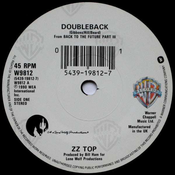 ZZ Top : Doubleback (7", Single)