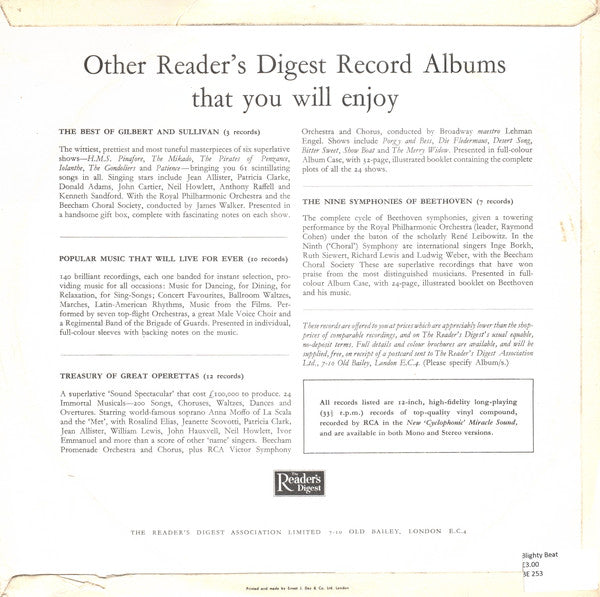 Royal Philharmonic Orchestra And The Beecham Promenade Orchestra : Promenade Favourites (LP, Mono)