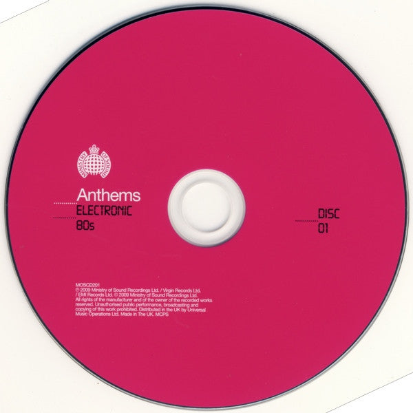 Various : Anthems Electronic 80s (3xCD, Comp, Son)