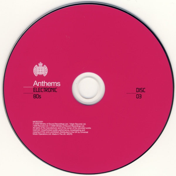 Various : Anthems Electronic 80s (3xCD, Comp, Son)
