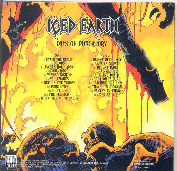 Iced Earth : Days Of Purgatory (2xCD, Comp, Ltd, RE, RM, Dig)