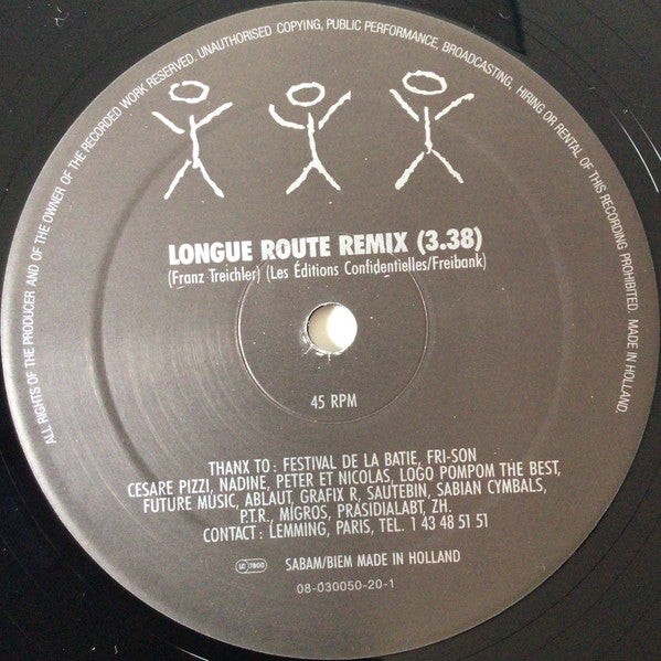 The Young Gods : Longue Route (Remix) (12")