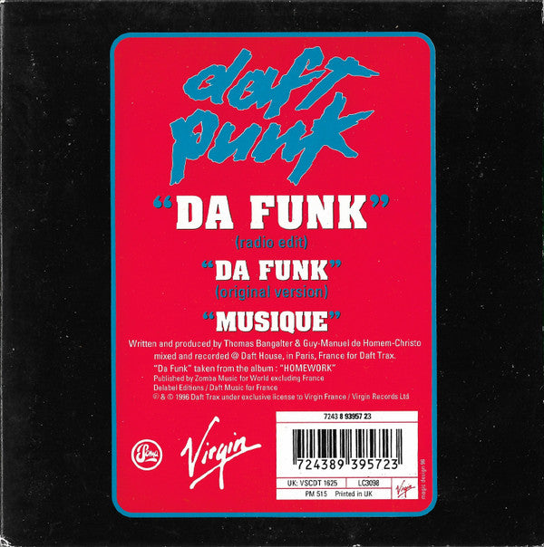 Daft Punk : Da Funk (CD, Single, Car)