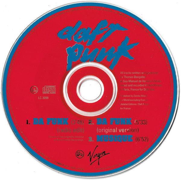 Daft Punk : Da Funk (CD, Single, Car)
