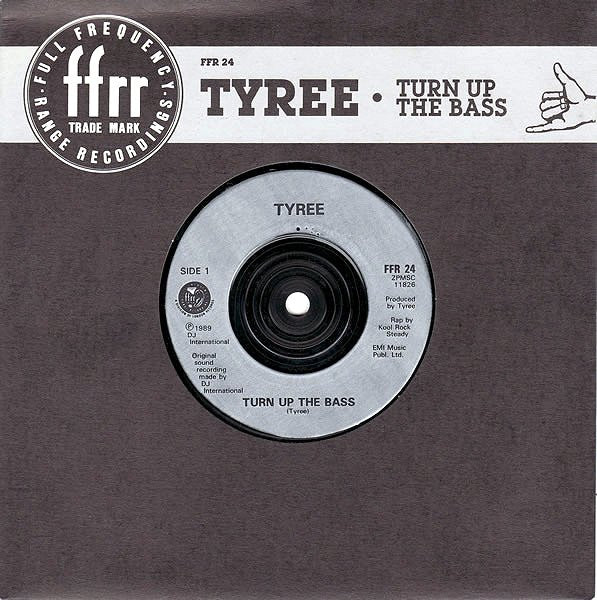 Tyree* : Turn Up The Bass (7", Single, Sil)