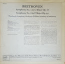 Ludwig van Beethoven, William Steinberg / Pittsburgh Symphony Orchestra : Symphony No. 5 In C Minor / Symphony No. 8 In F Major (LP, Mono, Red)