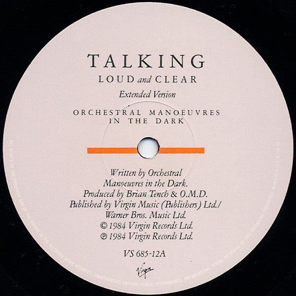 Orchestral Manoeuvres In The Dark : Talking Loud And Clear (Extended Version) (12", Glo)