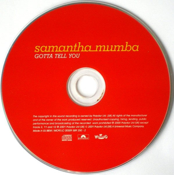Samantha Mumba : Gotta Tell You (CD, Album, RE, S/Edition)