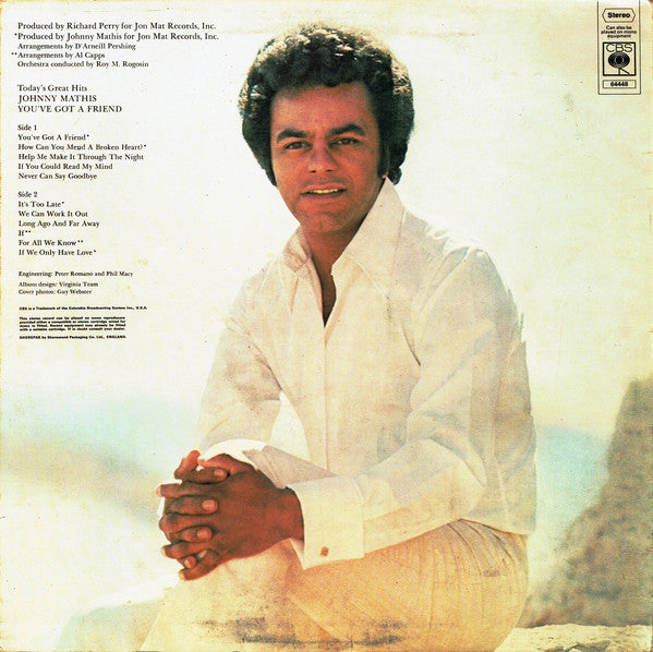 Johnny Mathis : You've Got A Friend (Today's Great Hits) (LP, Album)