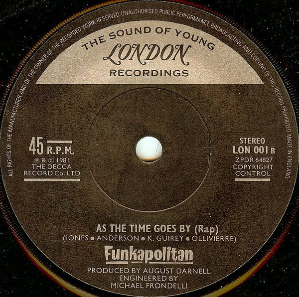 Funkapolitan : As The Time Goes By (7", Dam)