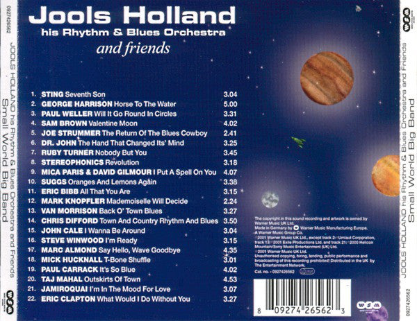 Jools Holland And His Rhythm & Blues Orchestra : Small World Big Band (CD, Album)