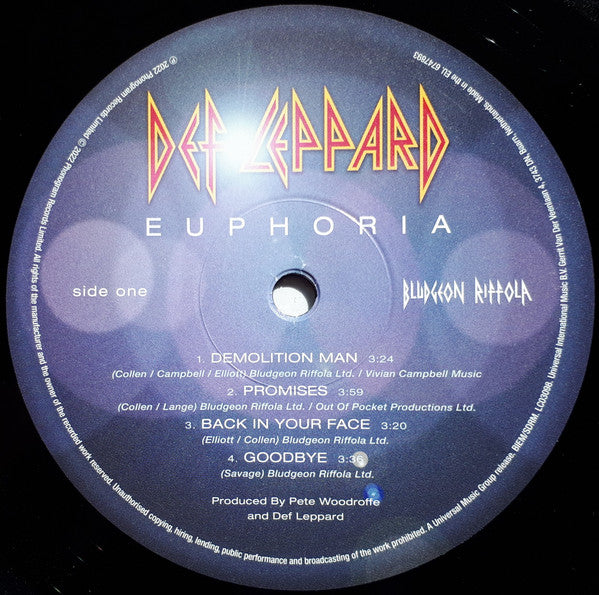 Def Leppard : Euphoria (2xLP, Album, RE)