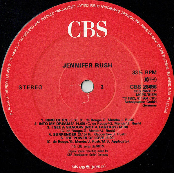 Jennifer Rush : Jennifer Rush (LP, Album)