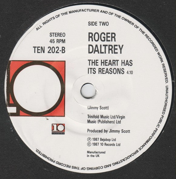 Roger Daltrey : Don't Let The Sun Go Down On Me (7", Single)