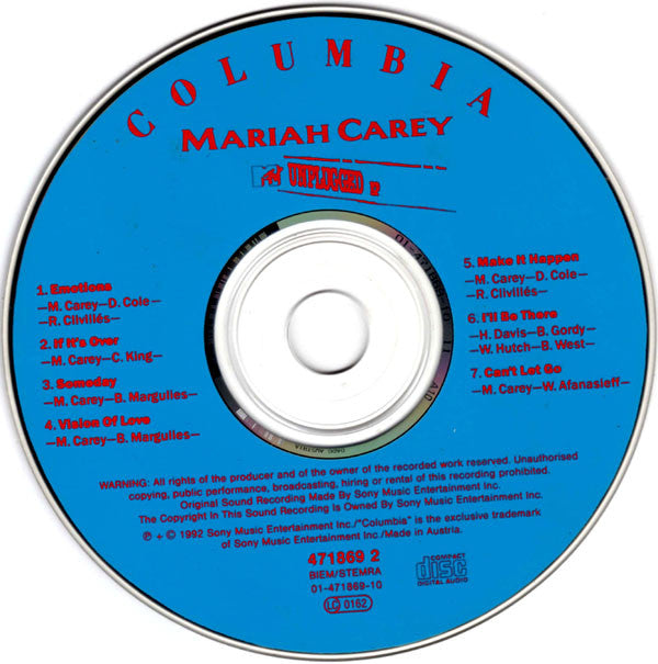 Mariah Carey : MTV Unplugged EP (CD, EP)