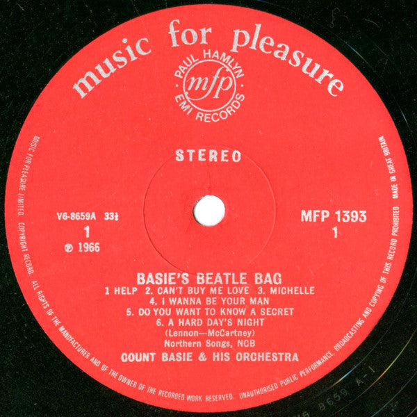 Count Basie And His Orchestra* : Basie's Beatle Bag (LP, Album, RE)