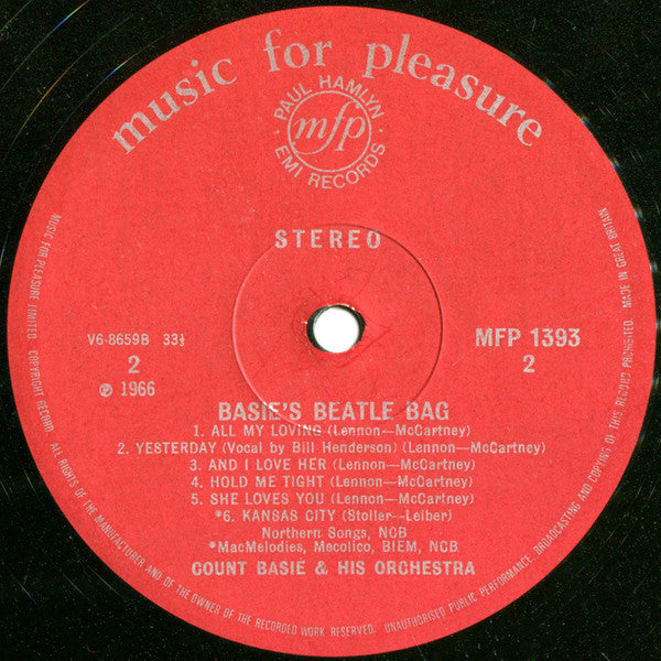 Count Basie And His Orchestra* : Basie's Beatle Bag (LP, Album, RE)