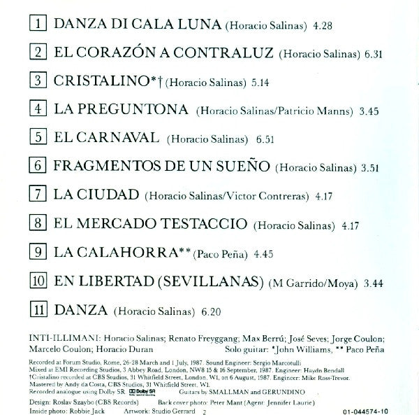 Inti-Illimani* - John Williams (7) - Paco Peña : Fragments Of A Dream (CD, Album)