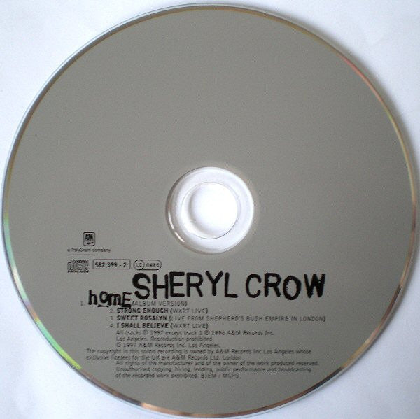 Sheryl Crow : Home (CD, Single, Ltd, Dig)