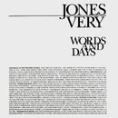 Jones Very : Words And Days (CD, Album)