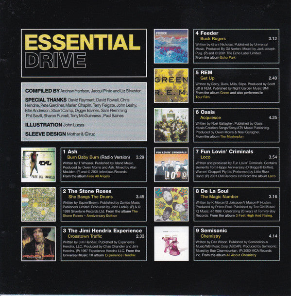 Various : Essential Drive Rock Star Limo, 1995, Gangsta Car (CD, Comp)