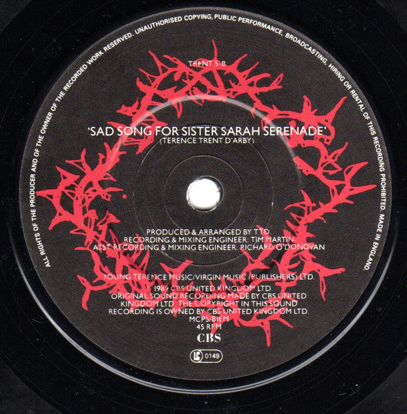 Terence Trent D'Arby : This Side Of Love (7", Single)