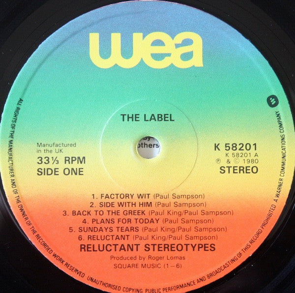 Reluctant Stereotypes : The Label (LP, Album)