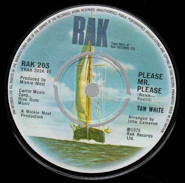 Tam White : Please Mr. Please (7")