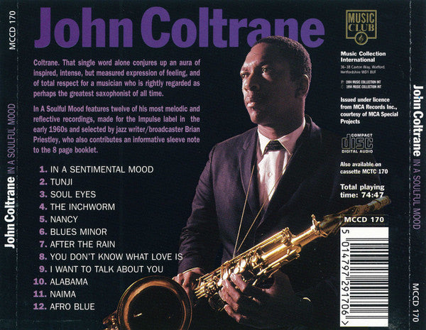 John Coltrane : In A Soulful Mood (CD, Comp)