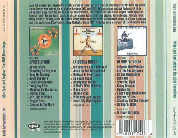 Andy Fairweather-Low : Wide Eyed And Legless: The A&M Recordings (2xCD, Comp)