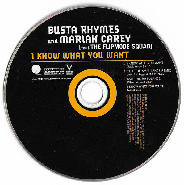 Busta Rhymes & Mariah Carey feat. Flipmode Squad : I Know What You Want (CD, Single, Enh)