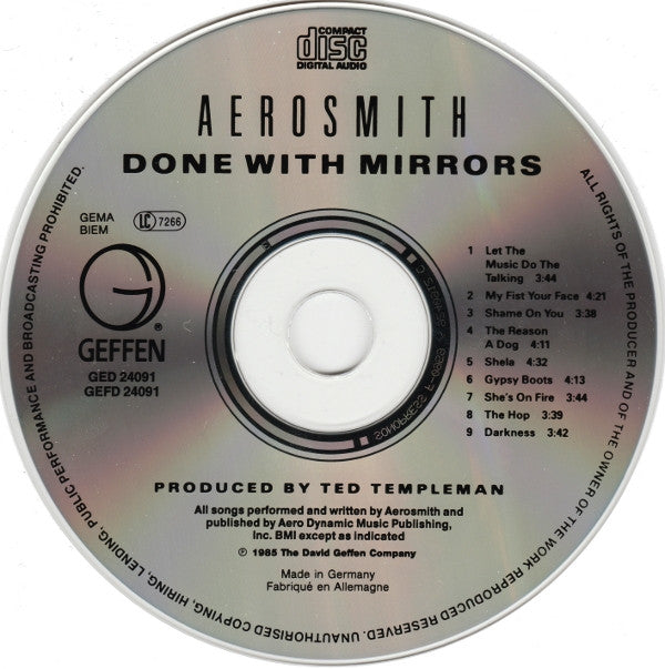 Aerosmith : Done With Mirrors (CD, Album)