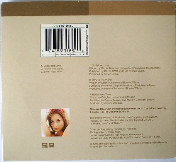 Louise : Undivided Love (CD, Single, CD2)