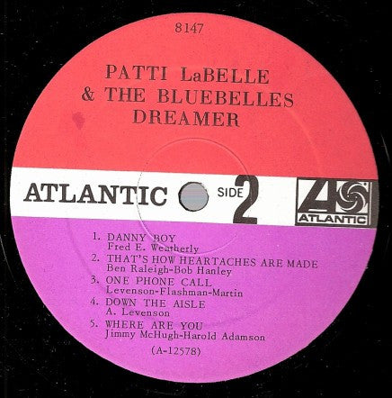 Patti LaBelle And The Bluebells : Dreamer (LP, Album, Mono)