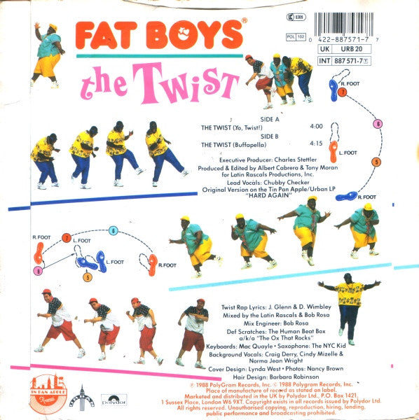 Fat Boys : The Twist (7", Whi)