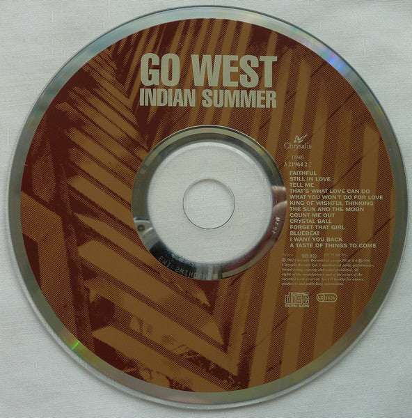 Go West : Indian Summer (CD, Album, SID)
