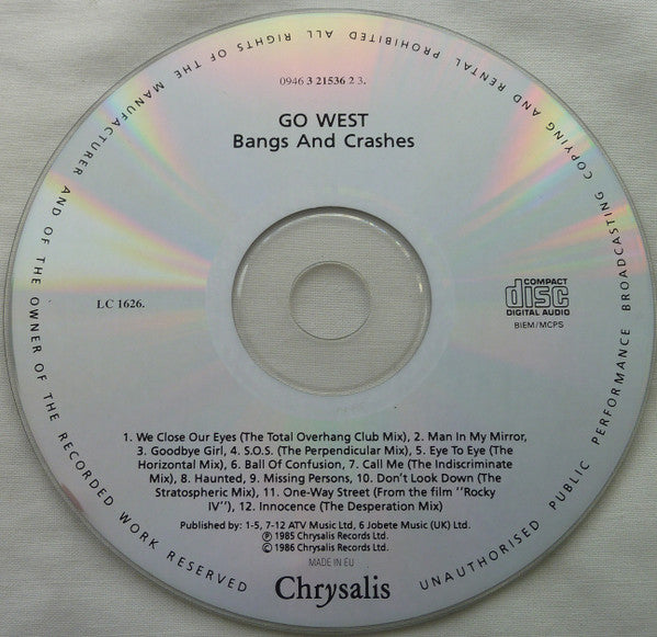 Go West : Bangs & Crashes (CD, Comp, RP, NL )