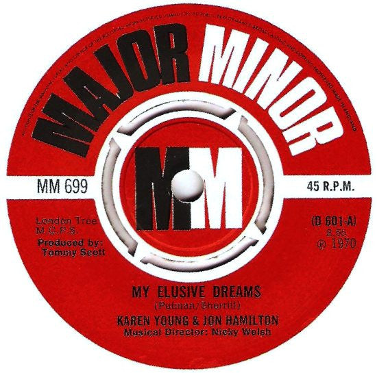 Karen Young (2) & Jon Hamilton (2) : My Elusive Dreams (7")