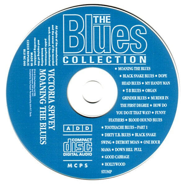 Victoria Spivey : Moaning The Blues (CD, Comp, RM)