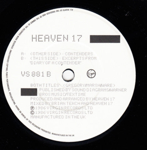 Heaven 17 : Contenders (7", Single)