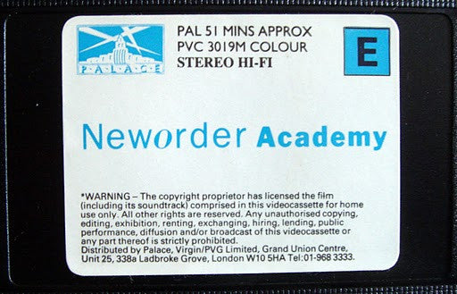 New Order : Brixton Academy April 1987 (VHS, RE, PAL)