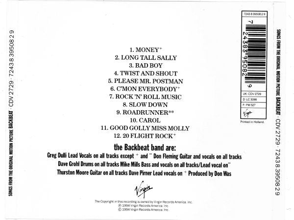 The Backbeat Band : Backbeat (Songs From The Original Motion Picture) (CD, Album)