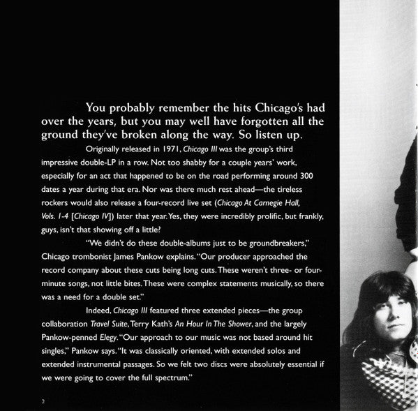 Chicago (2) : Chicago III (CD, Album, RE, RM)