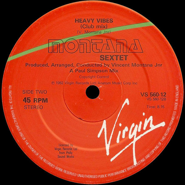 Montana Sextet : Heavy Vibes (12", Single)