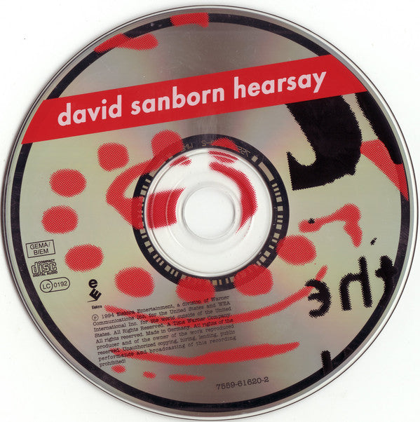 David Sanborn : Hearsay (CD, Album)