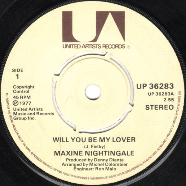 Maxine Nightingale : Will You Be My Lover (7")