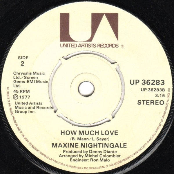 Maxine Nightingale : Will You Be My Lover (7")