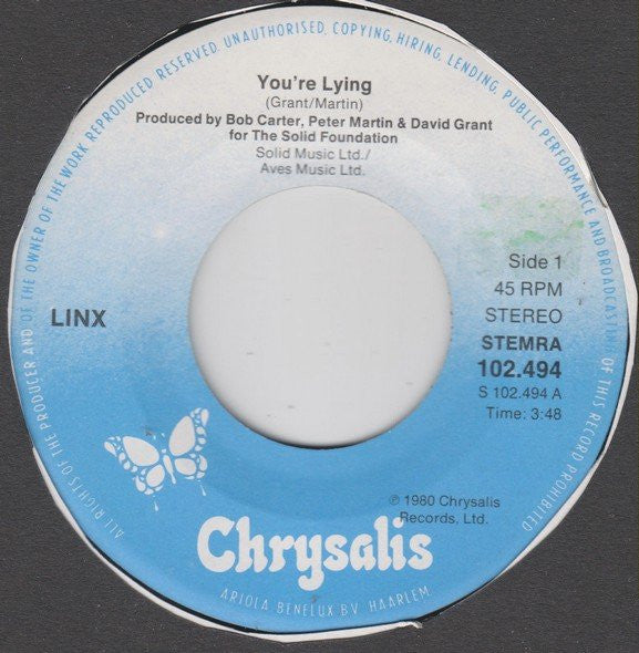 Linx : You're Lying (7")