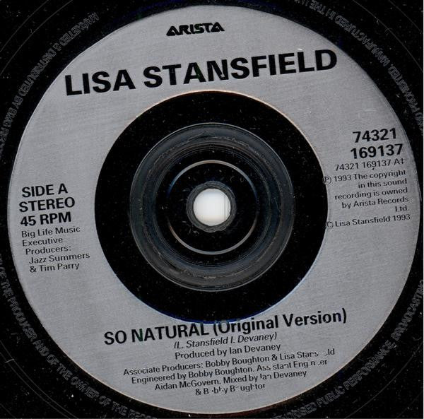 Lisa Stansfield : So Natural (7", Single)